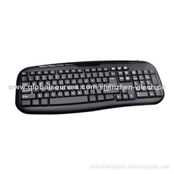 Computer Wired Keyboard with Attractive Designs, Sized 440 * 175 * 23mm